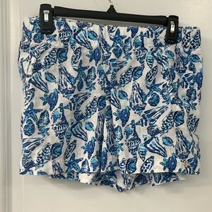 Lilly Pulitzer Lilo Linen Shorts Medium